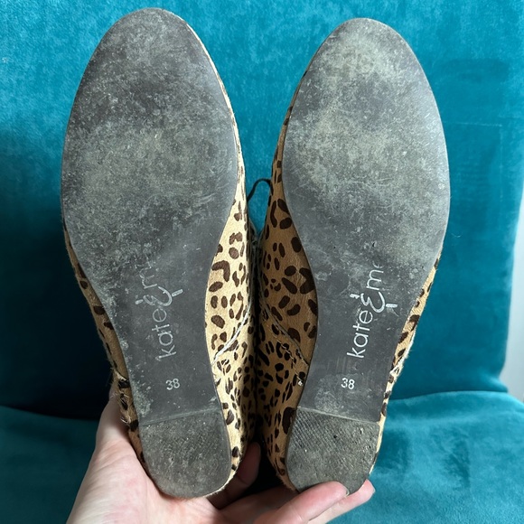 Kate & Mel Leopard Wedge Boots - Size 38 - Picture 4 of 6